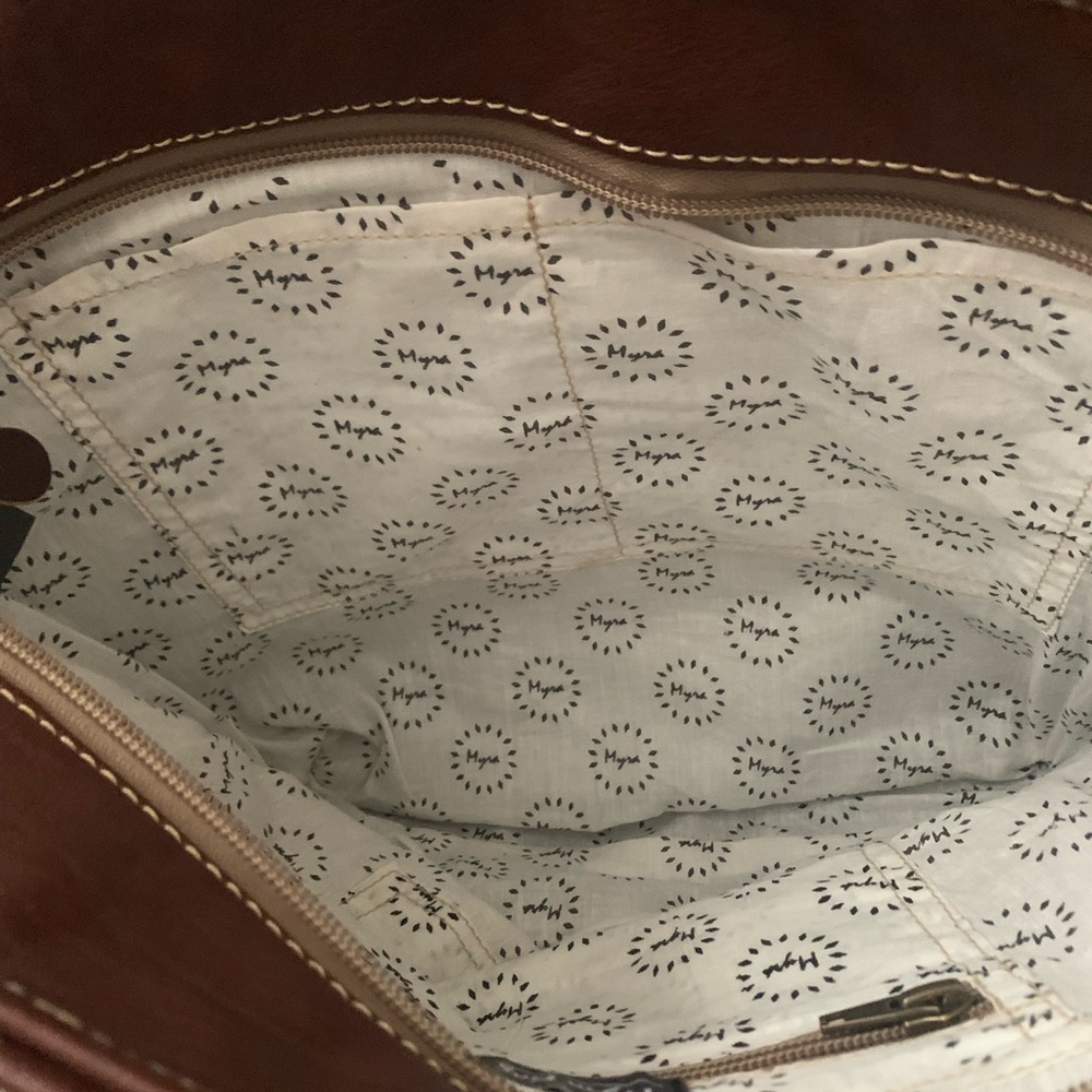 New Genuine Leather Bohemian Western Print Tote Bag Shoulder Bag Handbag - Picture 11 of 13
